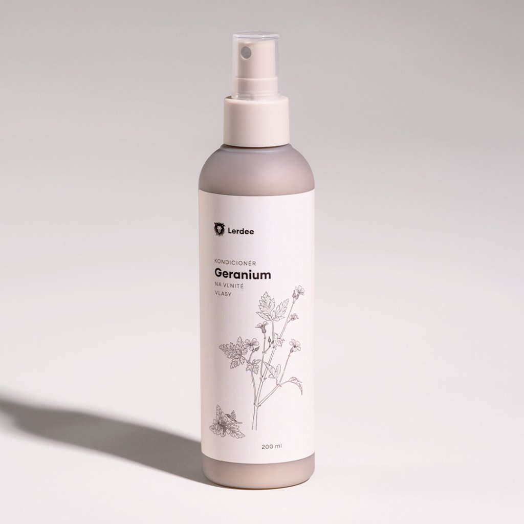 Kondicionér pro suché & vlnité – Jojobový olej & geranium